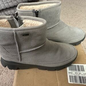 UGG Gray Suede Sneakers with Black Sole